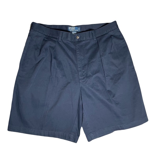 Polo Ralph Lauren Other - Polo By Ralph Lauren The Tyler Short Men's Navy 100% Cotton Pleated Size 36